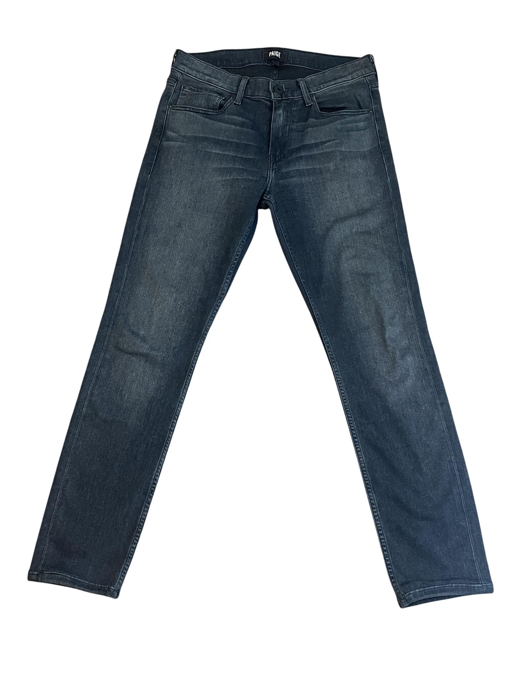 Paige Lennox Jeans Mens 30x30 Blue Dark Wash Slim Skinny Stretch Denim Pants